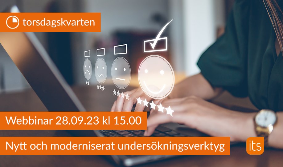 itslearningSE's tweet photo. Anmäl dig till vårt digitala webbinarium "Torsdagskvarten" 28/9 kl.15.00. Det blir en genomgång av vårt nya och uppdaterade undersökningsverktyg.🎓
Varmt välkommen! 👉https://t.co/Pz2pGPJyH0 https://t.co/4Hu10OQ2vL