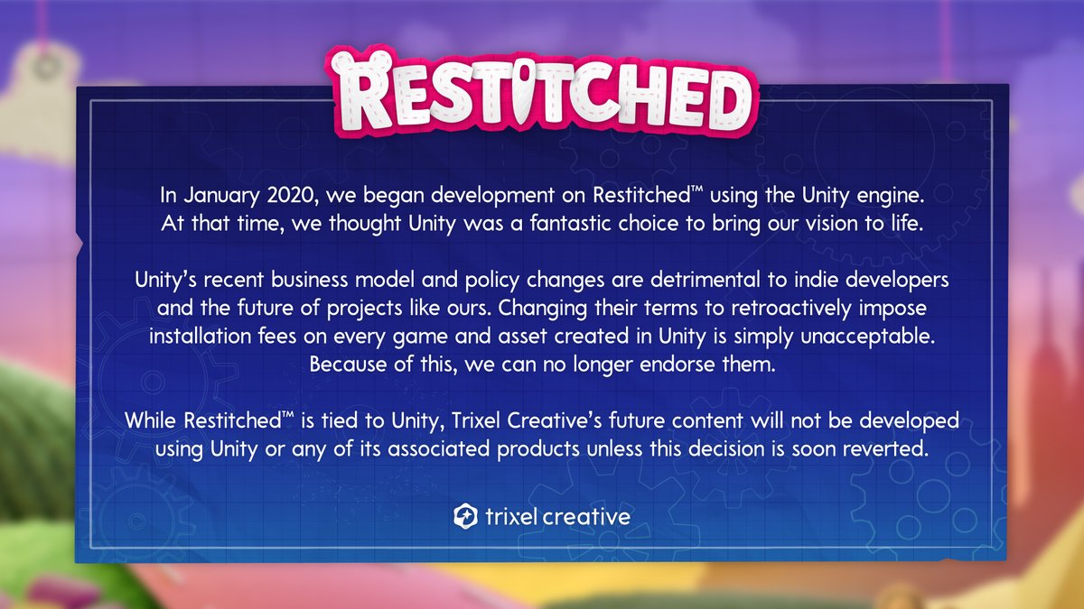 RestitchedGame tweet picture