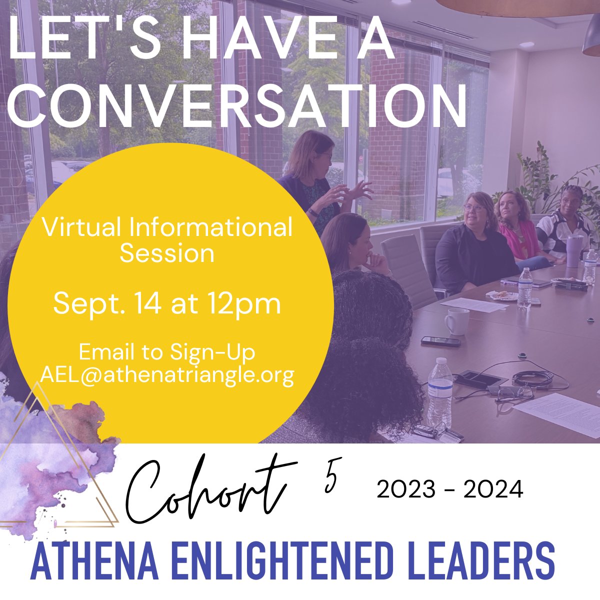 ATHENA of the ▲ (@athenatriangle) on Twitter photo 📆 Join Us today for our final ATHENA Enlighten Leaders Virtual Informational Session at 12pm.
Sign-Up➡️ Email: AEL@athenatriangle.org
#ATHENAoftheTriangle #RaleighBusiness #TriangleNC #WomenLeaders 📆 Join Us today for our final ATHENA Enlighten Leaders Virtual Informational Session at 12pm.
Sign-Up➡️ Email: AEL@athenatriangle.org
#ATHENAoftheTriangle #RaleighBusiness #TriangleNC #WomenLeaders