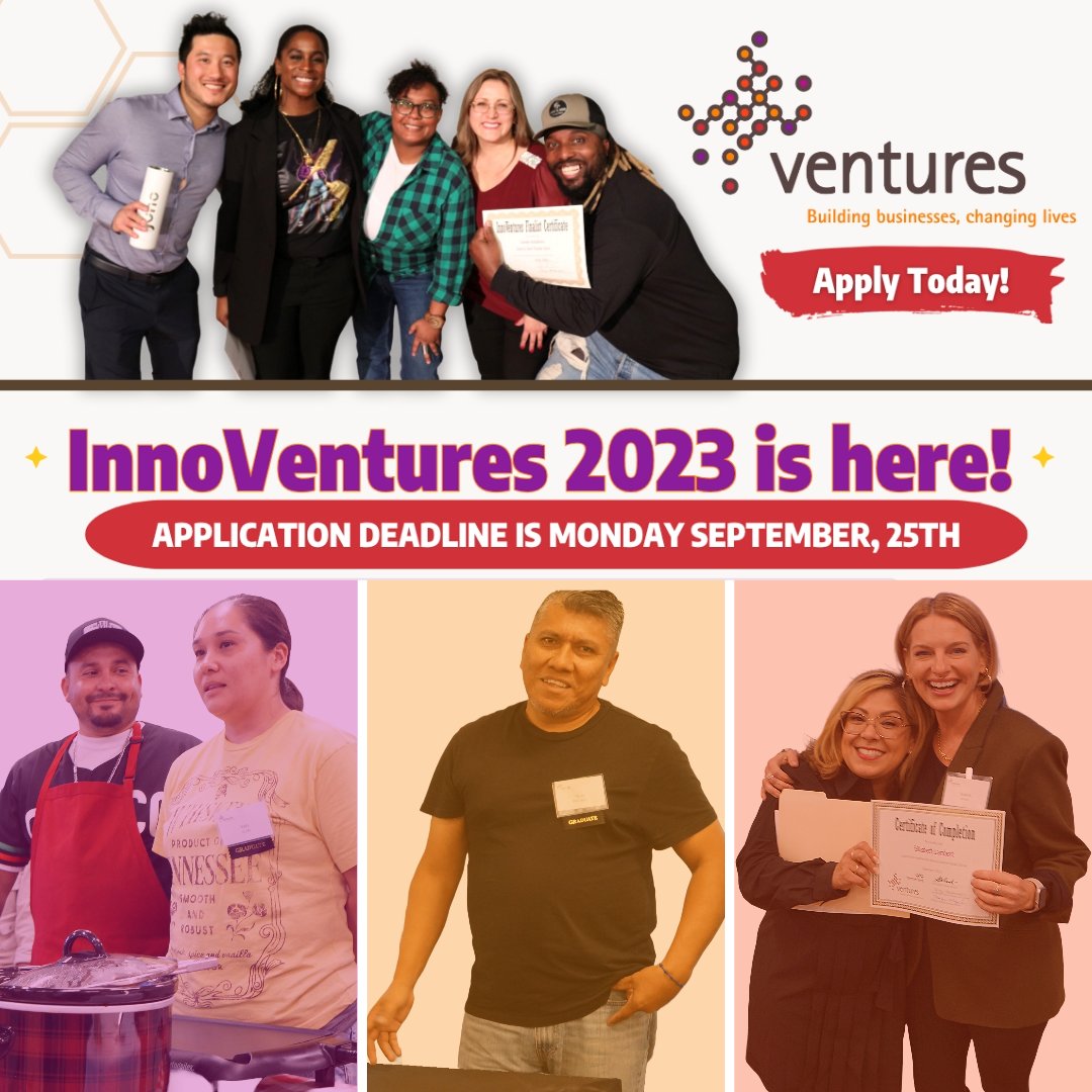 Ventures (@venturesnp) on Twitter photo I say Inno. You say Ventures
Inno--Ventures  Inno-Ventures
That's right, InnoVentures is back and better than ever with a new format, cash prizes and huge opportunities. This is THE PITCH COMPETITION to be at!  Learn more and apply at the link  below!
venturesnonprofit.org/innoventures/ I say Inno. You say Ventures
Inno--Ventures  Inno-Ventures
That's right, InnoVentures is back and better than ever with a new format, cash prizes and huge opportunities. This is THE PITCH COMPETITION to be at!  Learn more and apply at the link  below!
venturesnonprofit.org/innoventures/