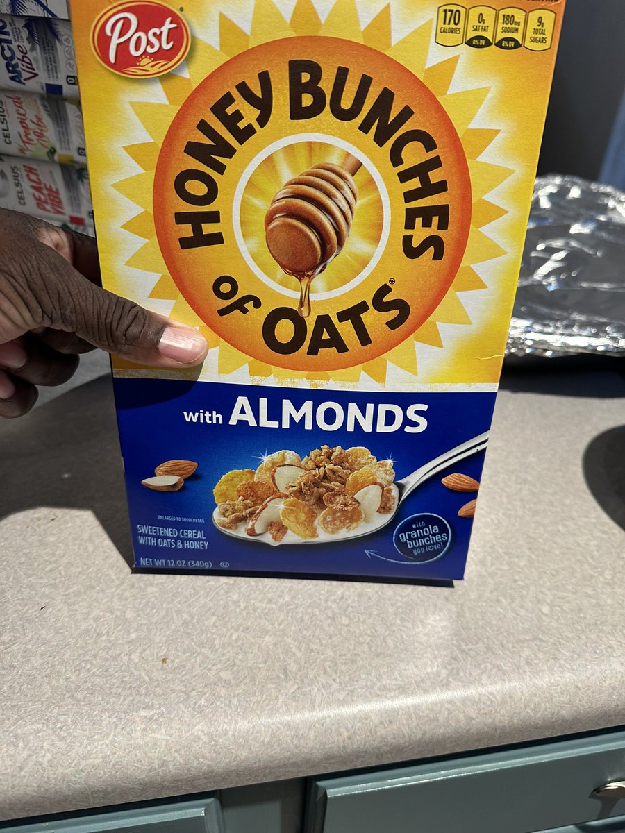 BluMoosePhoto's tweet photo. @postcereals stop raising the price of cereals n giving the consumer less n the box. If you need to save money. Stop making the damn boxes so big. Make the box and bag to fit the amount of actual cereal you put in the box. It’s literally starts where my thumb is. Makes no sense https://t.co/k1TSFMGj39