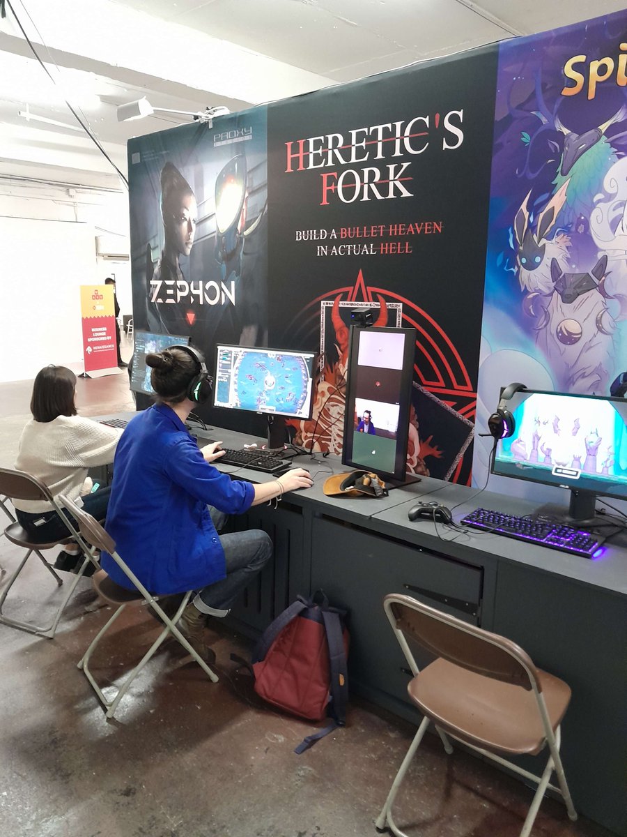play_heretics's tweet photo. We're on @WASDlive_ x @ign Today! Check our Booth in the Playable Games Section to play Heretic's Fork and come chat to us ๐๐ค
#indiegaming | #indiegame | #Steam | #WASDLondon https://t.co/y1yznhgqyg