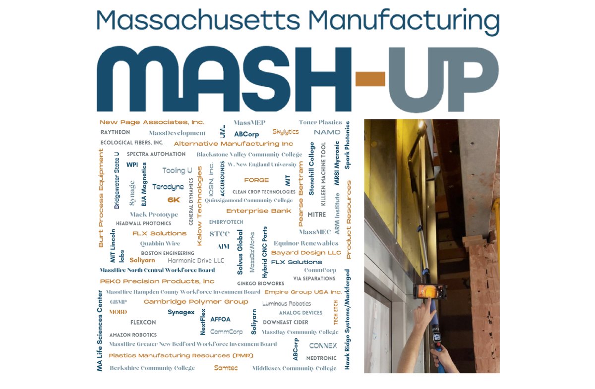 FLX_Solutions's tweet photo. FLX Solutions is excited to be one of the companies exhibiting at this year’s Massachusetts Manufacturing Mash-up on September 19th. Come join innovators, creators, and disruptors for what is sure to be an electrifying day! Register to join us - https://t.co/U8Rkcxx76u https://t.co/U3TYpU9N7Z