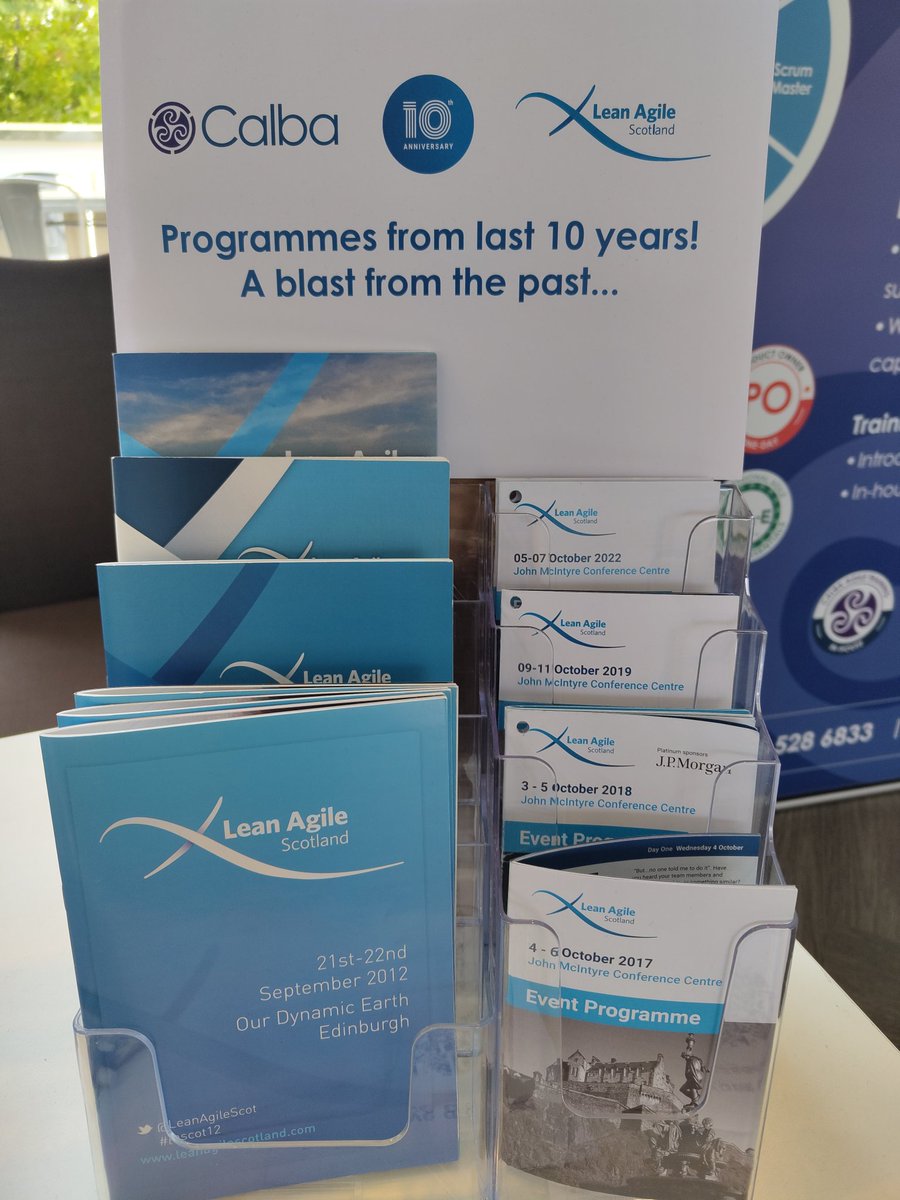 Calba (@agile_calba) on Twitter photo Day two of <a href="/LeanAgileScot/">Lean Agile Scotland</a> 2023 has kicked off with a bang 💥 Some very interesting talks from some fascinating people.
Swing by our stand to see the history of #LASCOT through each of their programmes.
#agile #LASCOT #EDINBURGH Day two of <a href="/LeanAgileScot/">Lean Agile Scotland</a> 2023 has kicked off with a bang 💥 Some very interesting talks from some fascinating people.
Swing by our stand to see the history of #LASCOT through each of their programmes.
#agile #LASCOT #EDINBURGH