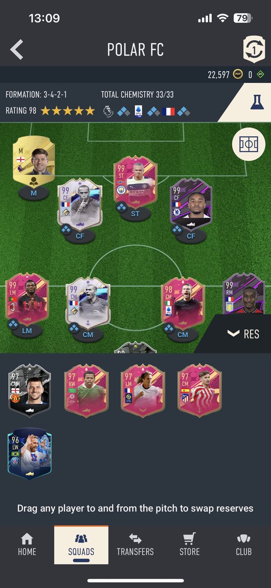 CharlieCMCarter's tweet photo. @FutSheriff End game wasn’t about meta for me, just about building the highest rated as possible https://t.co/wyZwvve7mx