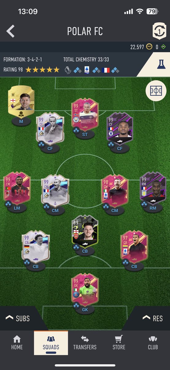 CharlieCMCarter's tweet photo. @FutSheriff End game wasn’t about meta for me, just about building the highest rated as possible https://t.co/wyZwvve7mx