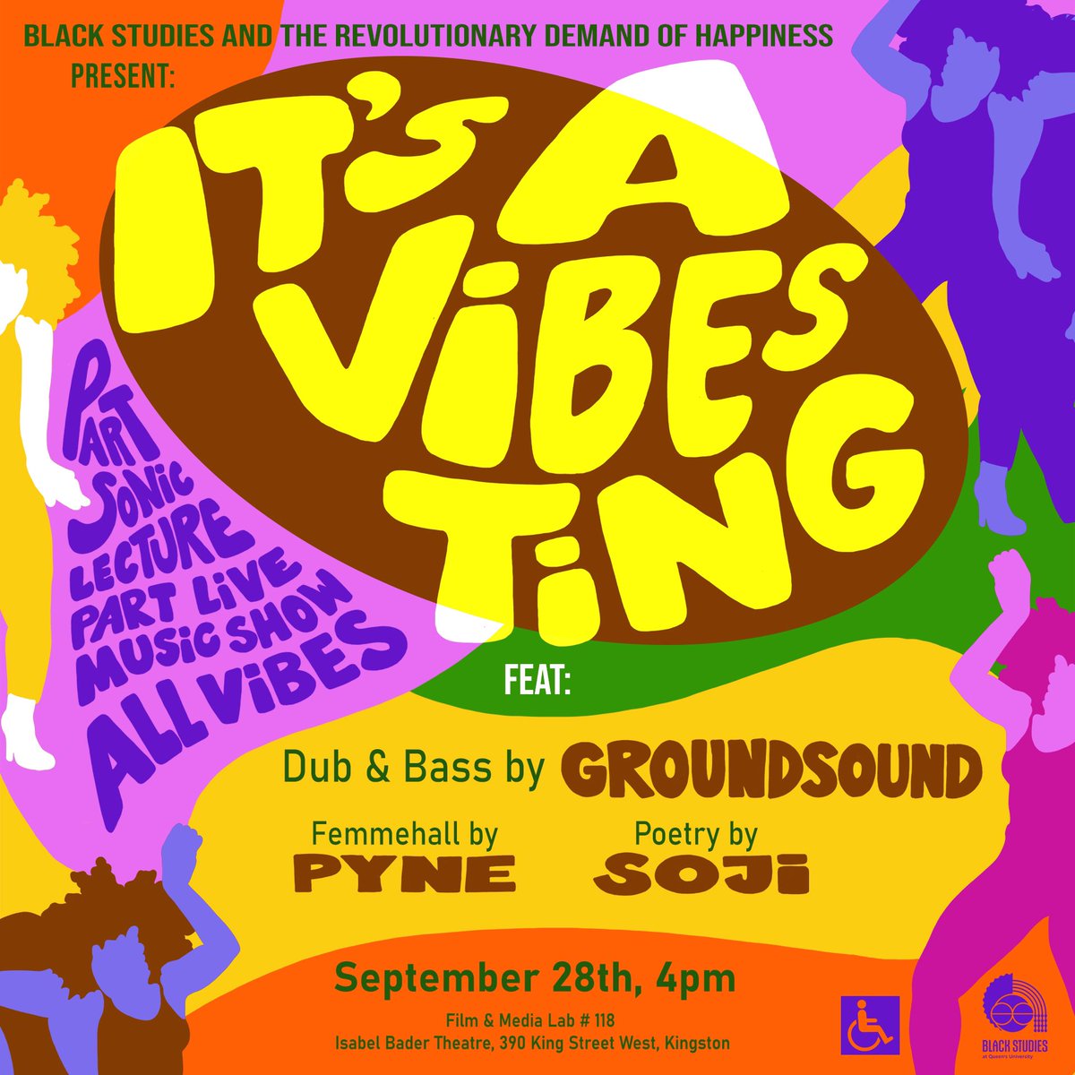 Black Studies and The Revolutionary Demand of Happiness Present: It’s a Vibes Ting, A sound-based lecture disguised as a live musical performance.
