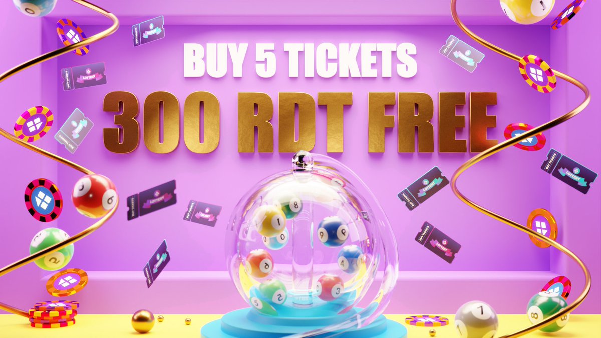 It's Degen O'Clock! 

Grab a 5-ticket pack now, and we'll load you up with an exhilarating 300 $RDT BONUS! 
Gather your degen crew, and let's push the limits of crypto gaming! 🚀 

Flash Sale runs for the next 24 hours (14:00CET - 15 September) ⏰⏰⏰