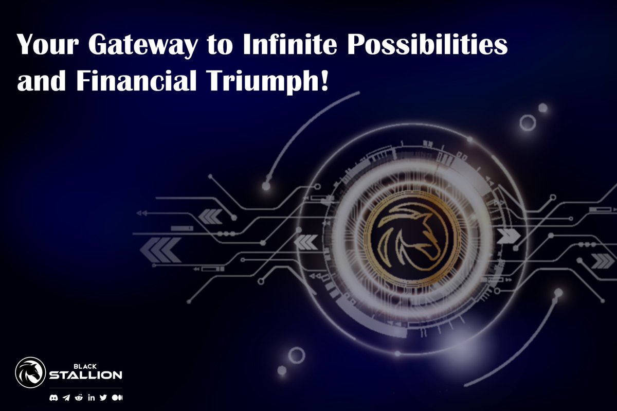 For endless possibilities and a journey to success, 

join #BlackStallion 🚀 the home of opportunities, crypto leadership, and profitable projects. 

Be part of BlackStallion today and craft your legendary future! 💪📈