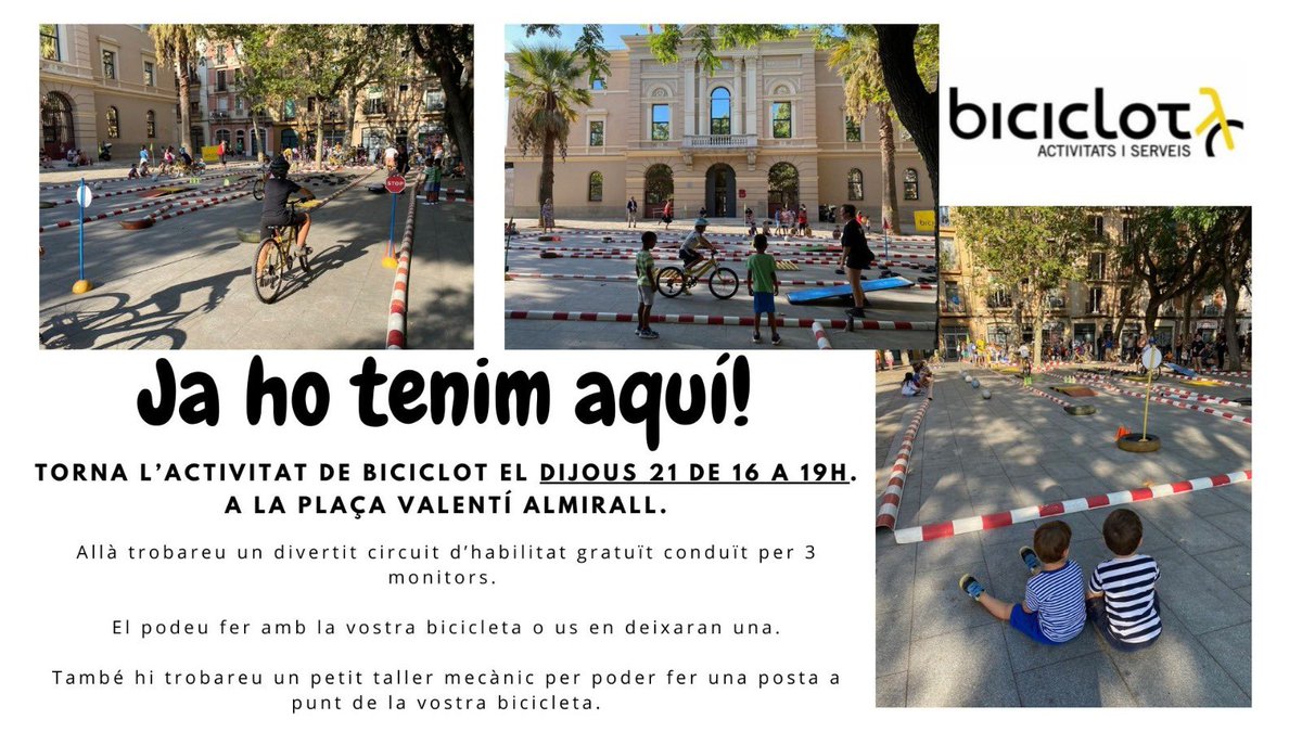 Ja tenim aquí l’activitat del <a href="/biciclot/">Biciclot coop</a> !! 
Dijous vinent de 16 a 19h!! No us la perdeu!!