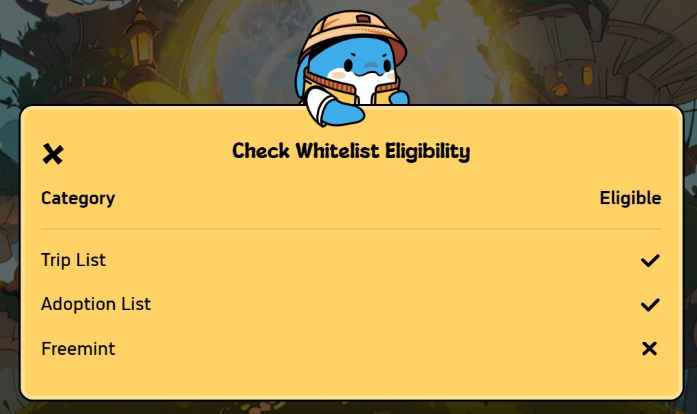 I'm eligible for the #WL of <a href="/TrekkiNFT/">Trekki NFT</a>! Check if your wallet is on the list at trekki.io