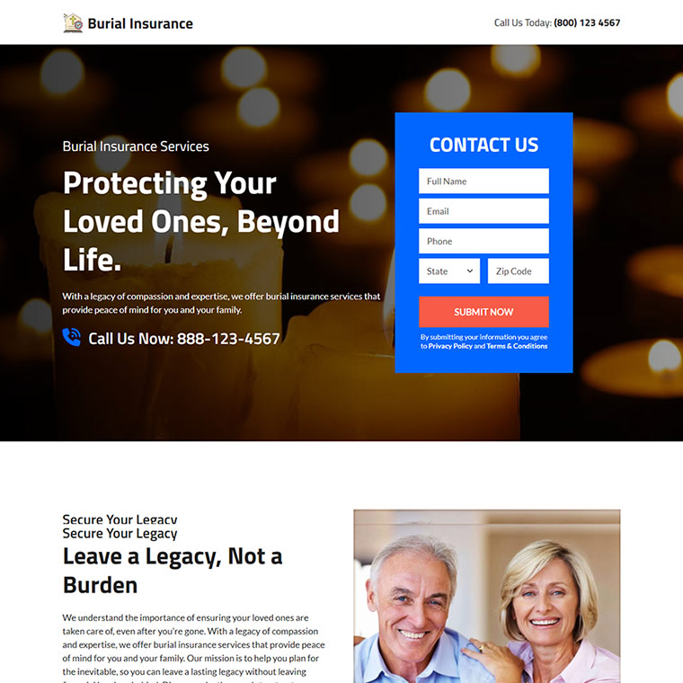 responsivelp's tweet image. Professional burial insurance plans landing page buff.ly/3LnszF2
#burialinsurance #funeralexpense #funeralexpenseinsurance #finalexpense #landingpage