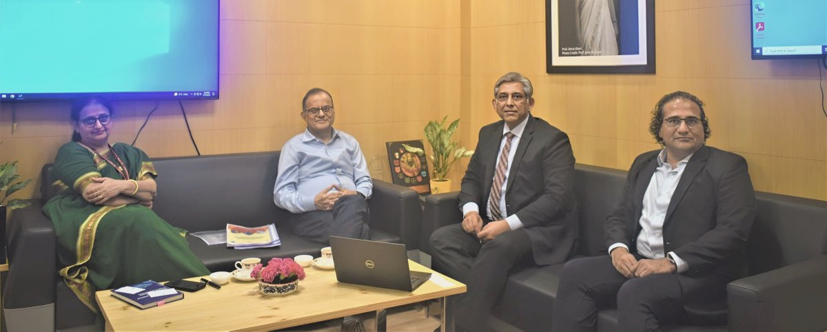 PrinSciAdvGoI's tweet photo. Amit Sharma, Managing Director &amp; CEO, @TCEConnect &amp; his team called on Prof. Ajay Kumar Sood, Principal Scientific Adviser to GoI, and Scientific Secretary Dr. Parvinder Maini, to discuss matters related to R&amp;D thrust and strategies to strengthen Industry-Academia partnerships. https://t.co/wSoYi3IvA5