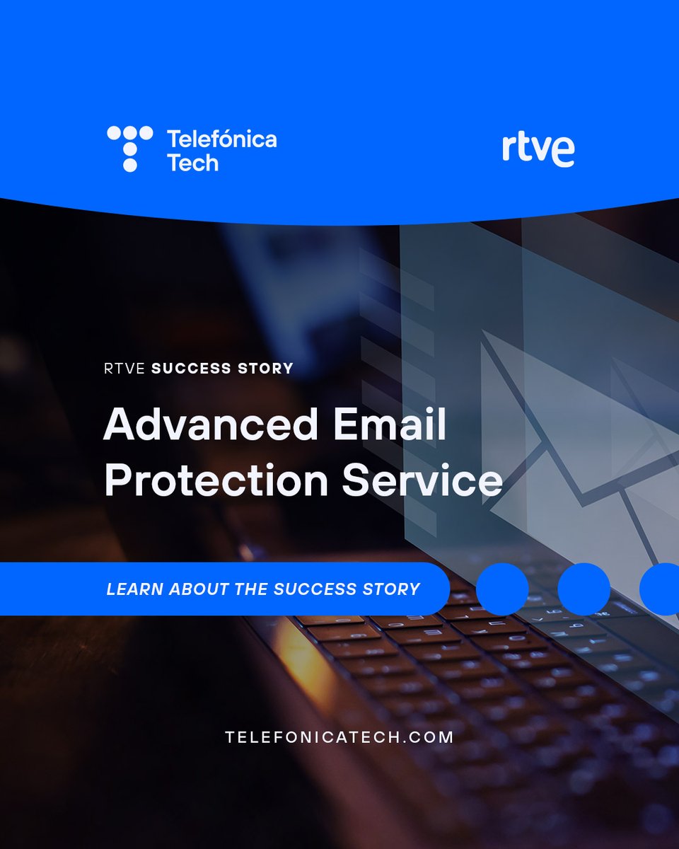 Here's how we helped <a href="/rtve/">RTVE</a> protect their email system against BEC attacks, data breaches, ransomware, malware, phishing and spam with Clean Email Enterprise.

🌐ow.ly/yc1b50PLvJE