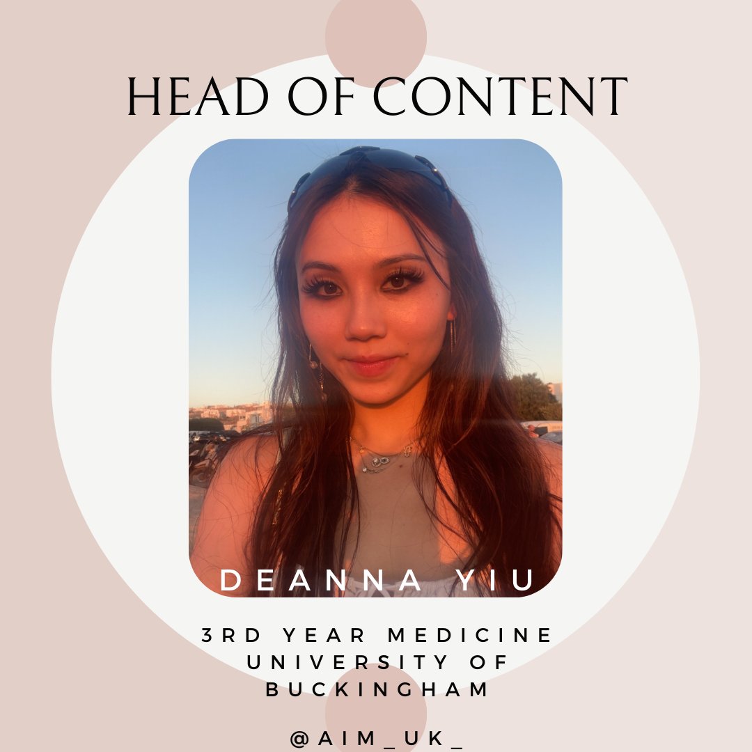 aim_uk_'s tweet photo. Introducing Deanna, our Head of Content!

“This year I want to increase awareness and outreach and share our vision with more likeminded students via social media and other means. I’ll be supervising content generation, working alongside the rest of the team to ... https://t.co/4ImLz1c8tN