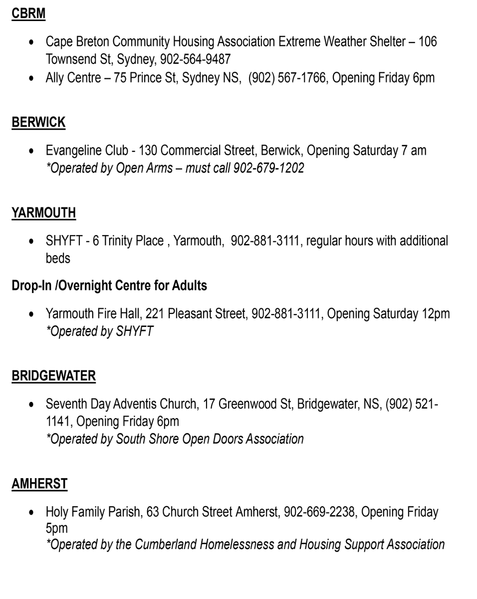 NS_OSD's tweet photo. DCS, in cooperation with its service providers and municipalities, is preparing for the potential impacts of Hurricane Lee in the coming days. The following thread will detail shelter options. Anyone looking for supports can also call @211NS for resources in their community. 1/12 https://t.co/ThemshFodF