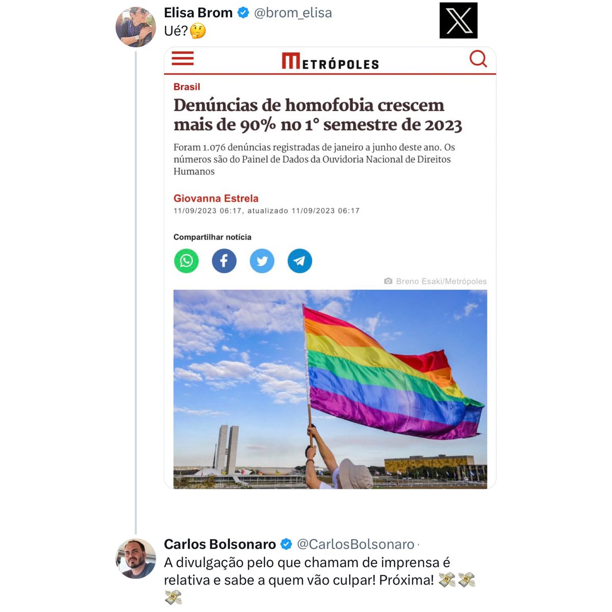 Carlos Bolsonaro tweet media