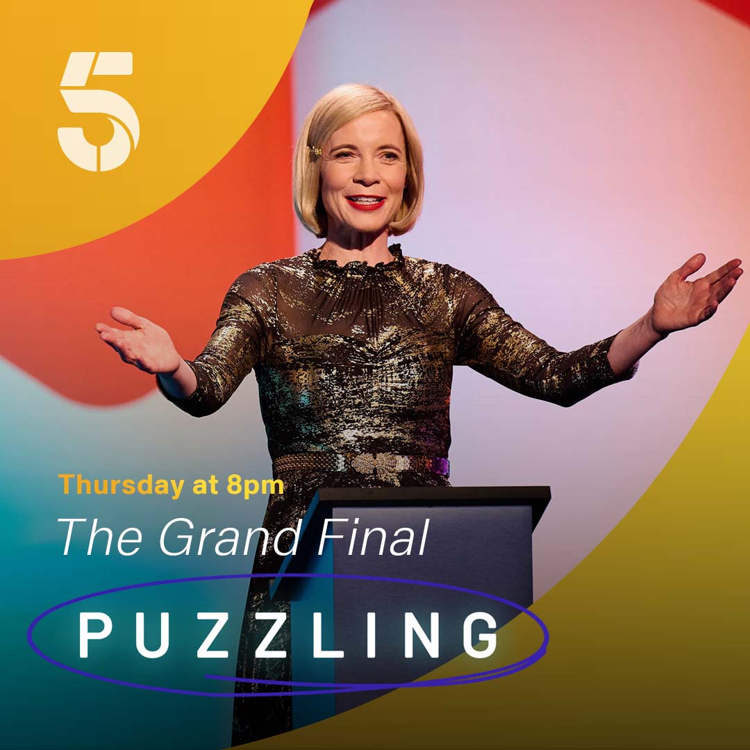 The #PUZZLING GRAND FINAL is TONIGHT! Good luck to Adam, Craig, Emma, Kirk, Peter and Sue our finalists! Don’t miss it with @Lucy_Worsley at 8pm on @channel5_tv #grandfinal #brightsparks #cleverclogs #maythebestpuzzlerwin