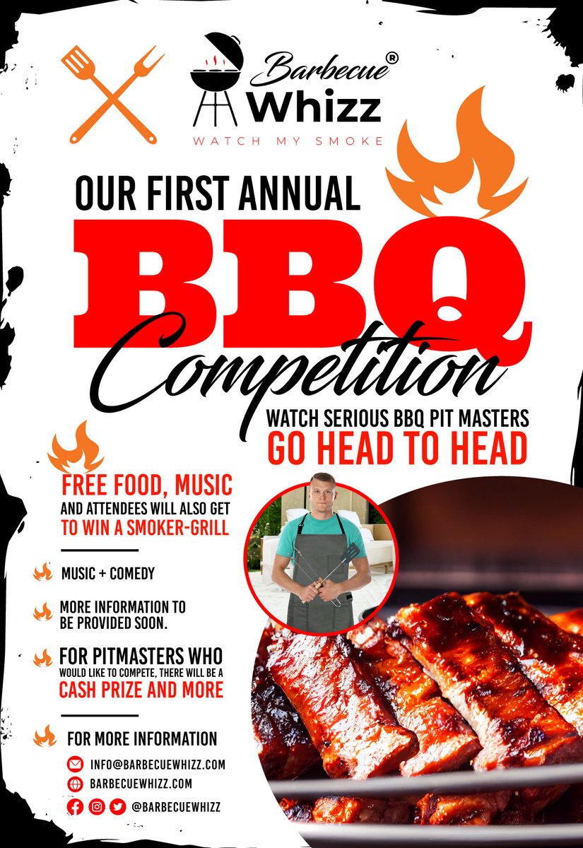 barbecue_whizz's tweet image. Get ready for some sizzling action, folks! 🍗🔥 Barbecue Whizz...Watch my Smoke presents the ultimate BBQ showdown 🍖🏆

#barbecuewhizz #pitmasters #bbqcompetition #bbqcommunity