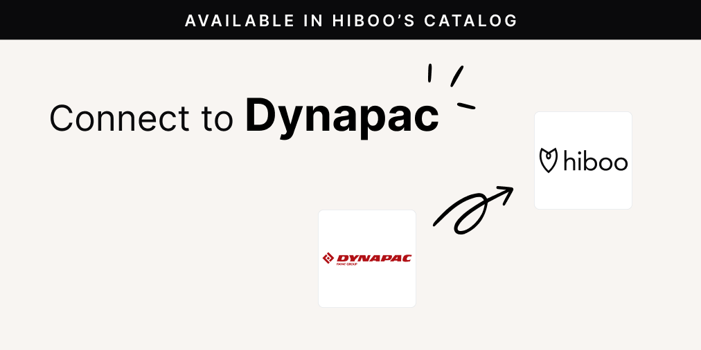 💡Did you know that Hiboo is integrated with <a href="/Dynapac/">Dynapac Construction Equipment</a> ? The integration allows you to collect data from all your Dynapac equipment directly on Hiboo’s platform or in your own apps! Visit our catalog to view the full integrations list 👉bit.ly/3DKl7P6