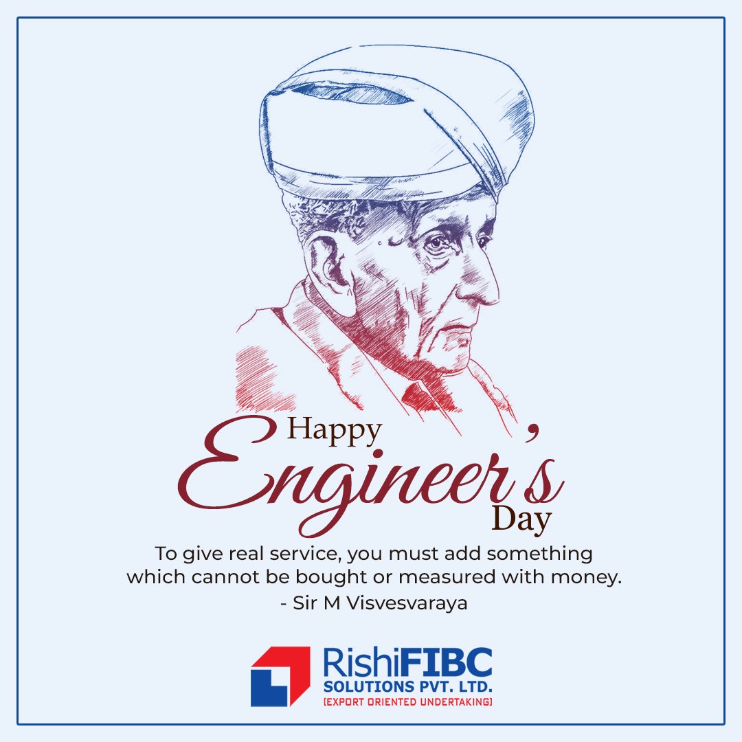 Cheers to those who love fixing deconstructing things. Rishi FIBC is happy to fix the perfectly engineered FIBC bags for your needs. Happy Engineer’s Day to everyone!
#EngineersDay #engineers #engineering #worldofengineering #engineeringlife