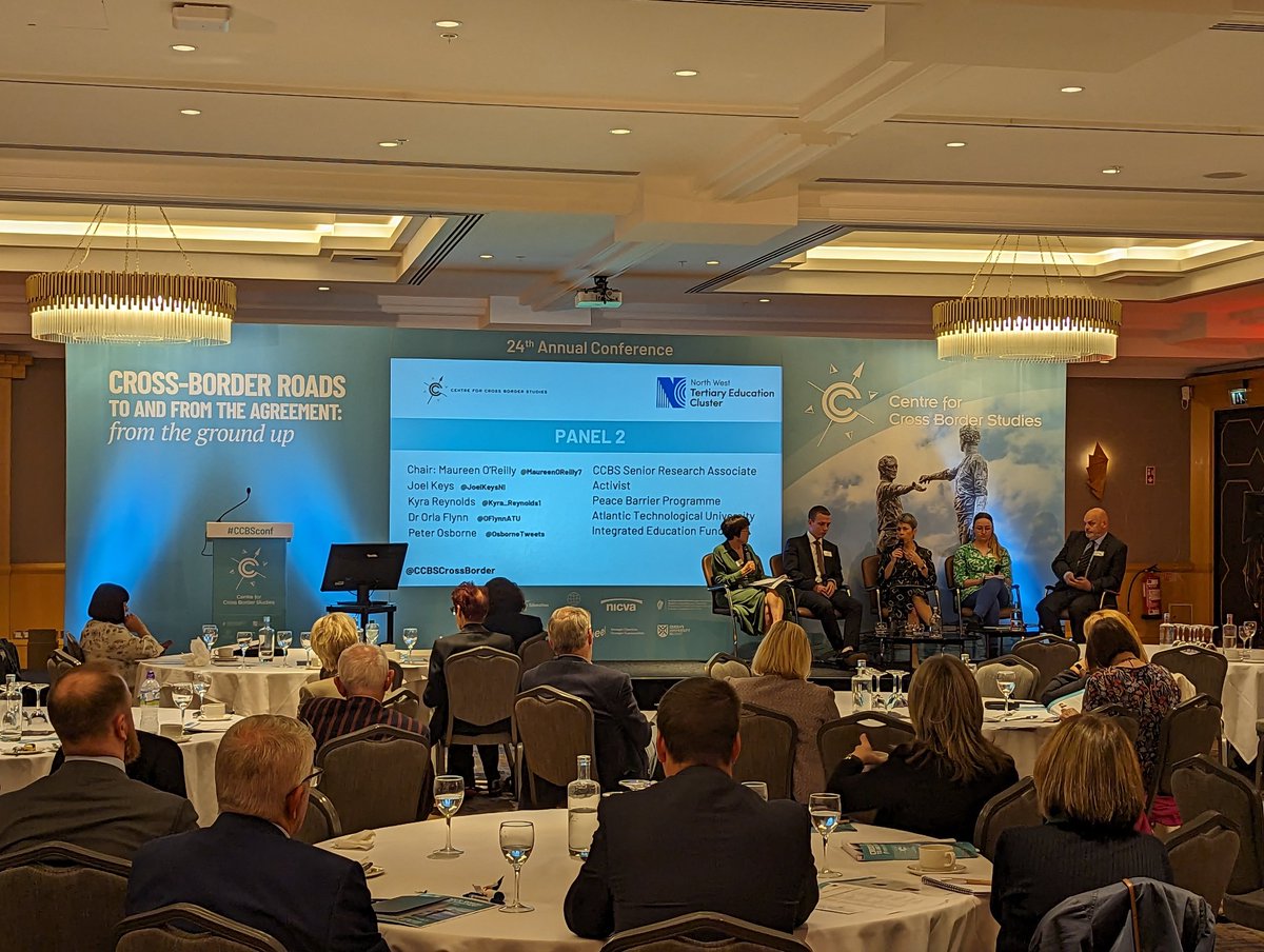 We're raring to go after lunch with our second panel chaired by <a href="/MaureenOReilly7/">Maureen OReilly</a> and featuring <a href="/JoelKeysNI/">Joel Keys</a> <a href="/Kyra_Reynolds1/">Kyra Reynolds</a> <a href="/OFlynnATU/">Orla Flynn</a> &amp; <a href="/OsborneTweets/">Peter Osborne</a> A huge thank you to the North West Tertiary Education Cluster for their support <a href="/atu_ie/">Atlantic Technological University</a> <a href="/UlsterUni/">Ulster University</a> @mynwrc <a href="/DonegalETB/">Donegal ETB</a> #CCBSconf