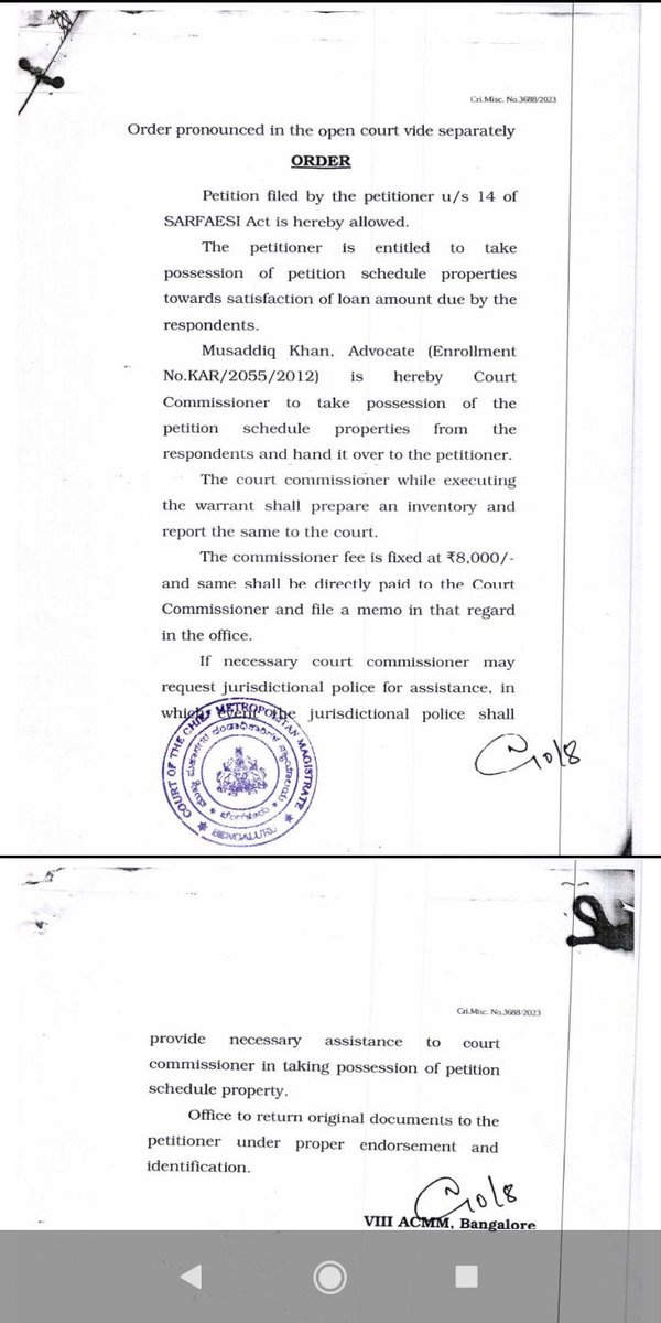 <a href="/CMofKarnataka/">CM of Karnataka</a> 
<a href="/DKShivakumar/">DK Shivakumar</a> 
<a href="/highcourt/">High Court of Justice</a>
<a href="/INCIndia/">Congress</a>
<a href="/PiramalFinance/">Piramal Finance</a>
There is no prior information to me by court atall,&amp; all sudden all kind of Rowdy has come &amp; asked to vacate the flat within 15 minutes,when a lady was alone @ home....Is this Law by court ?