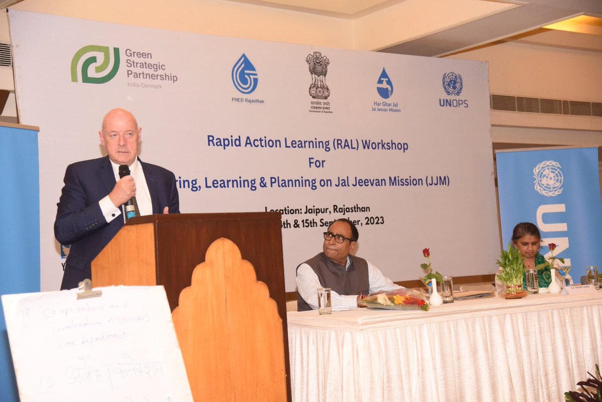 svane_freddy's tweet photo. Attending the UNOPS workshop on #rapidactionlearning. Water safety. @HarGharJal @MoJSDoWRRDGR @DenmarkinIndia https://t.co/2KmrWrvS7x