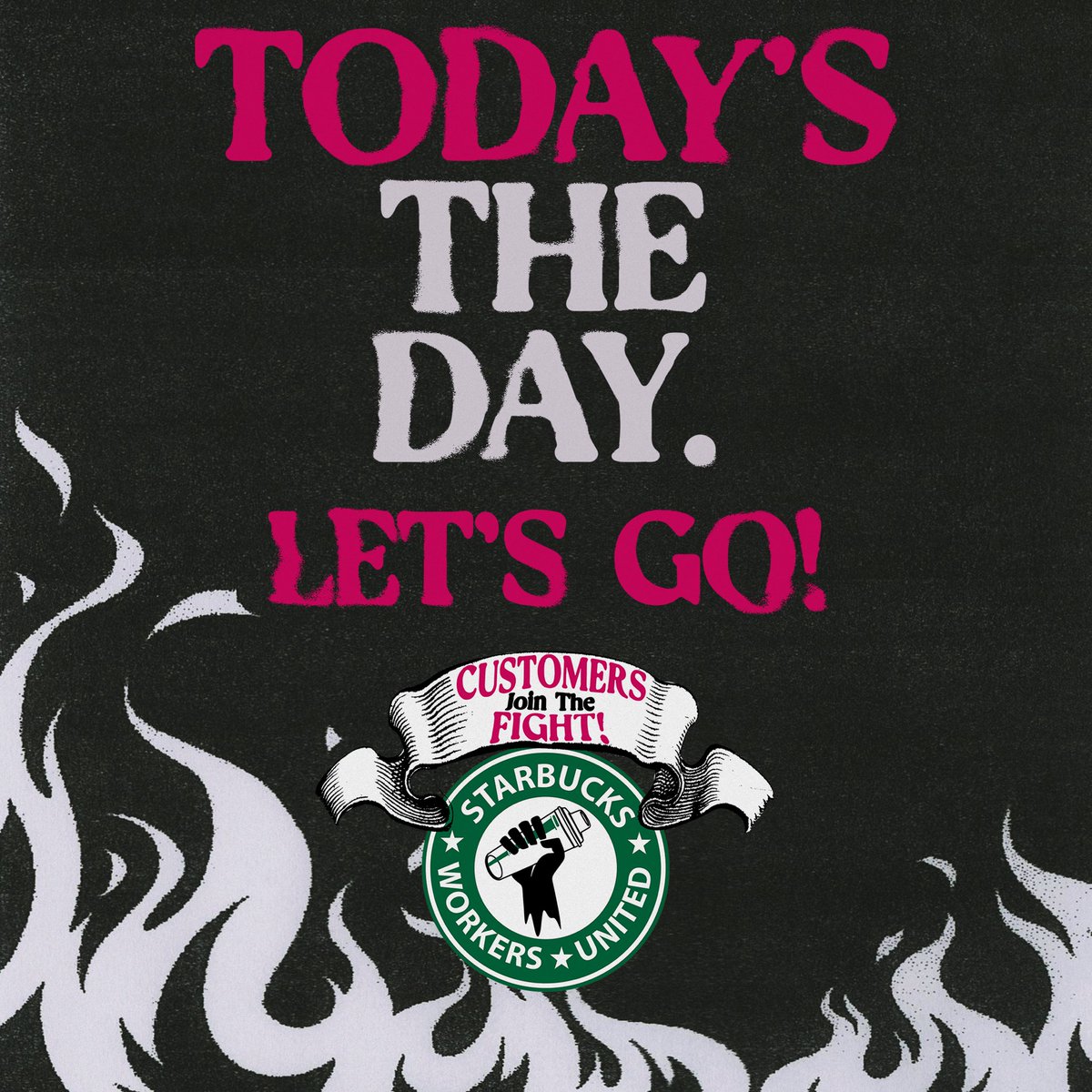 Over 1,200 customers, allies, friends, and partners - all hitting the ground today in an act of solidarity against union-busting 🥲

LET’S MAKE SOME NOISE ✊🔥
#SolidaritySeason