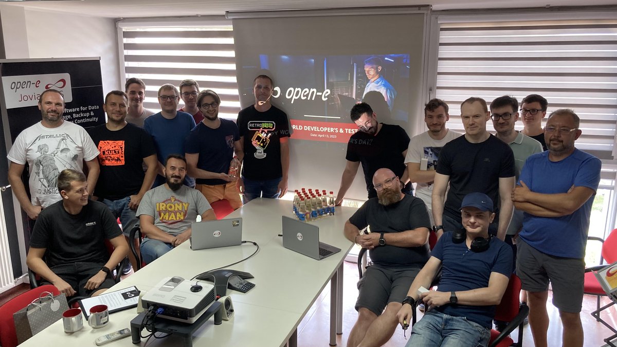 storagesoftware's tweet photo. ๐ Yesterday we had a blast celebrating our devs' and testers' work! Together we enjoyed games, gifts, and pizza! ๐
๐ You guys are the best, thank you for everything!
#programmerday #programmersday #testersday #testerday #qa #testing #celebration #open_e https://t.co/WAzoghRQw0