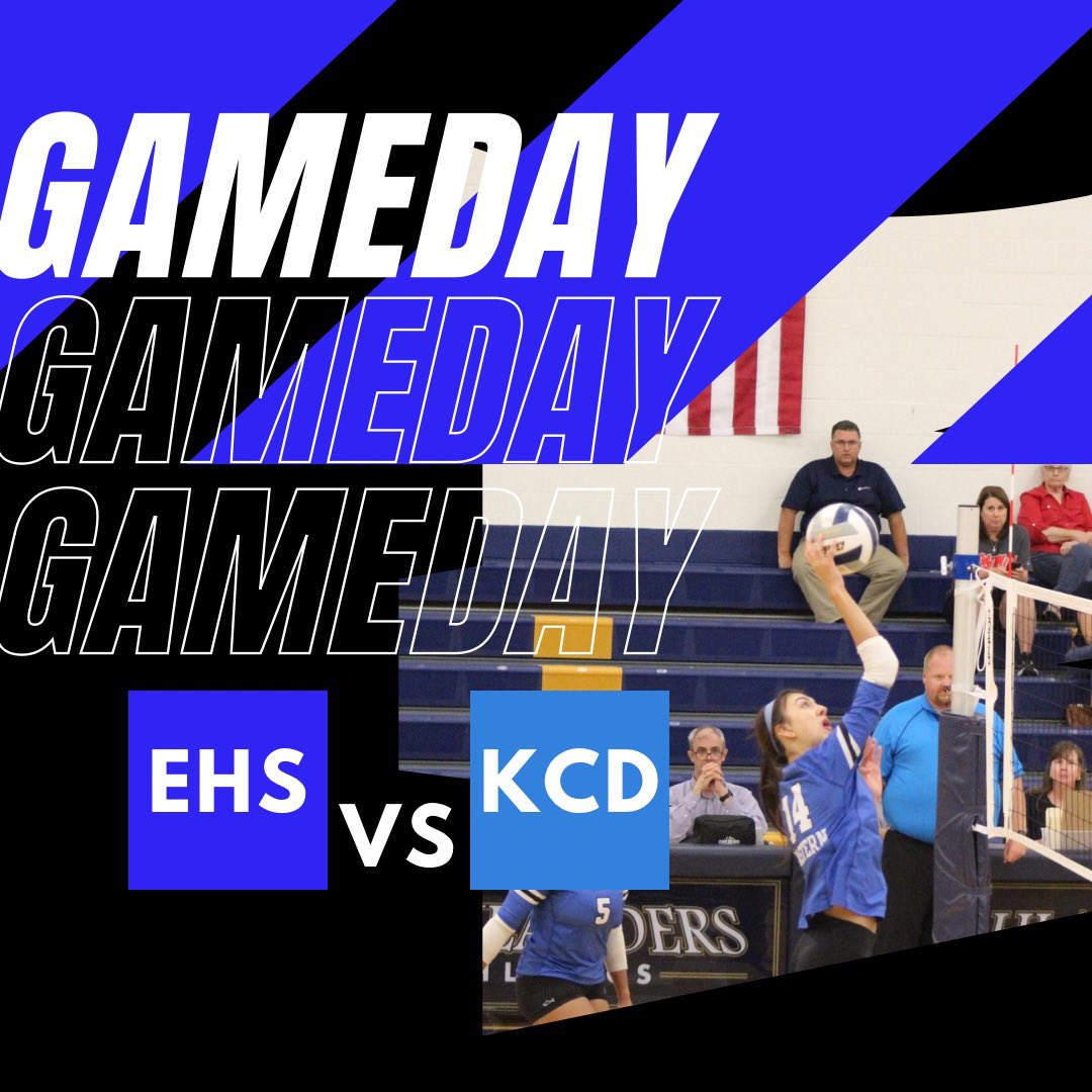 EasternHSVball's tweet photo. 🦅🦅GAME DAY 🏐🏐

EASTERN PLAYS KCD (@ HOME)

JV take court at 5:30! 
Watch Varsity live on our facebook page ! 

#FlyEastern #EasternVolleyball #EHSVolleyball #EaglesVolleyball #EasternEaglesVolleyball #WeAreOne https://t.co/75p8JxcUWX