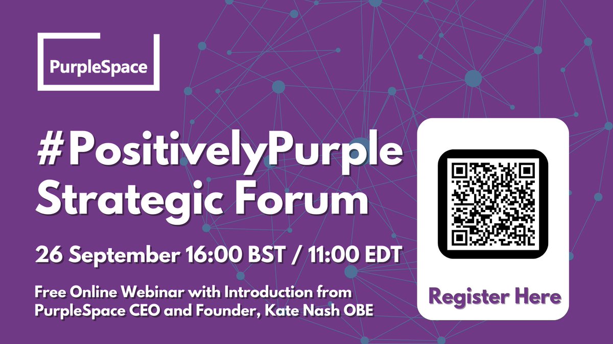 What is really on the minds of employees with disabilities? As part of #PositivelyPurple 2023, we will be showcasing the Top Ten Priorities of our community of over 4,000 disability ERG/Network leaders. Register now to join the conversation: us02web.zoom.us/webinar/regist…