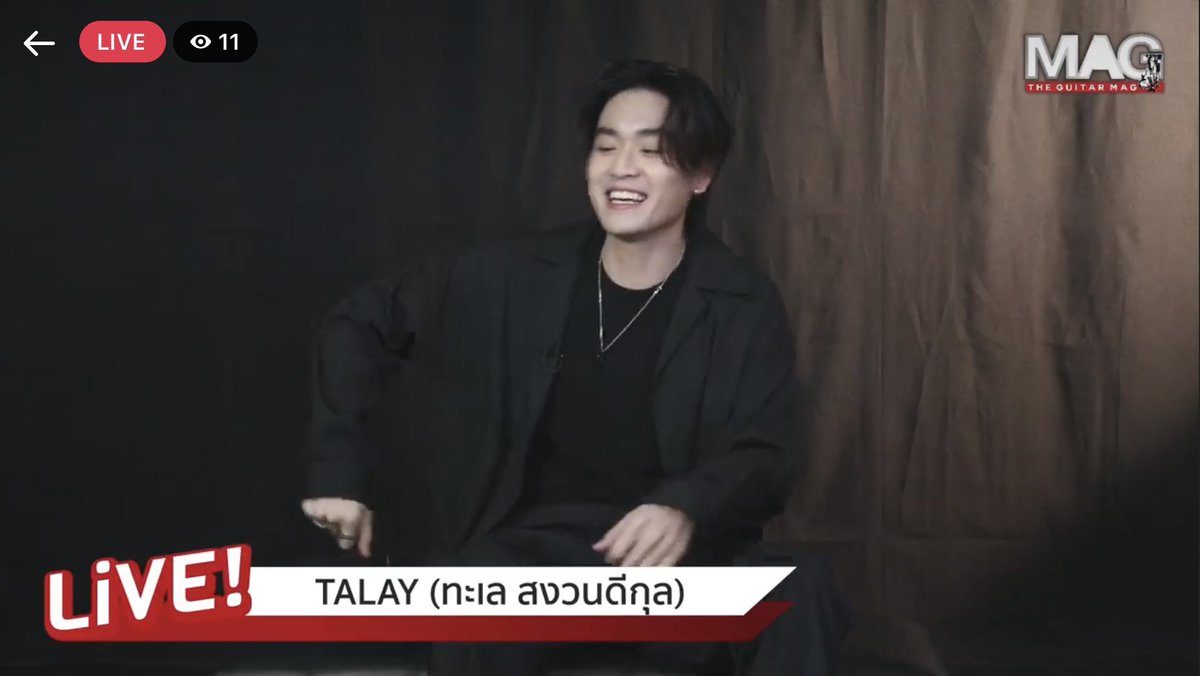 Macha0569's tweet photo. シングルについて熱く語るTalayさん🤭
カッコいいね🫶🏻
The Guitar Mag LIVE! X TALAY
#TALAYPRESSDAY https://t.co/n4hla4LTbt