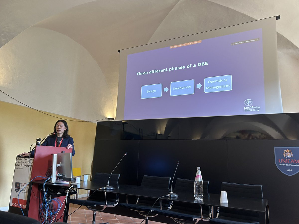 Chen Hsi Tsai presenting the paper titled “Model-based Digital Business Ecosystems: a Method Design”.