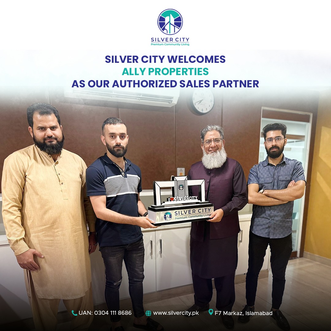 Silver City welcomes you on board Ally Properties, as our authorized sales partner.

Contact Us :
📱 UAN: 0304  111 86 86
🌐 Website: silvercity.pk 

#SilverCity #SilverCityLiving #RDAapproved #Allyproperties #AuthorizedDealer #authorizedsalespartner