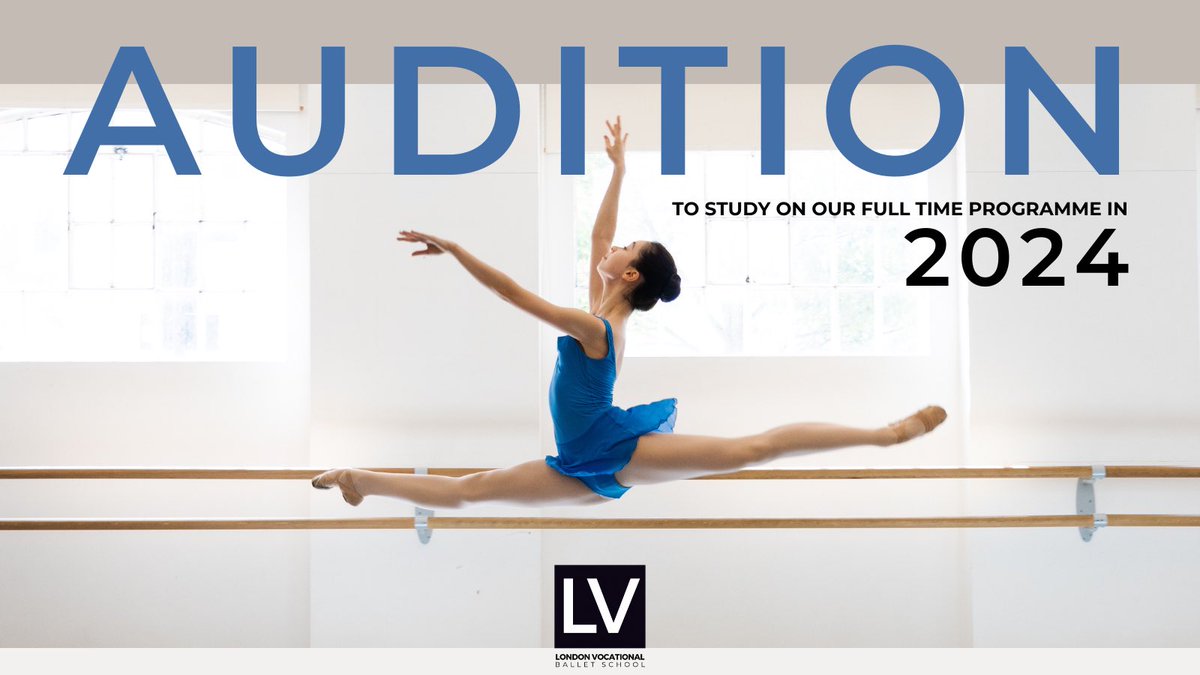 AUDITIONS FOR 2024 ENTRY *Dates are now LIVE on our website for entry into LVBS in September 2024. 🤩Online applications are open for our 2024 intake from Year 6 through to Year 11. Visit our link for more information : londonvocationalballetschool.com