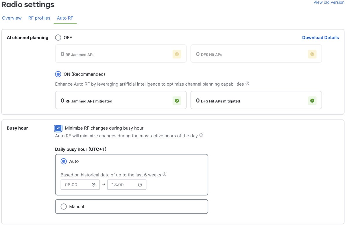 Loving this new <a href="/meraki/">Cisco Meraki</a> #wireless feature - AI Channel Planning - Auto RF will leverage artificial intelligence to analyze up to 2 months of RF data and determine the channels that will provide the best wireless experience!