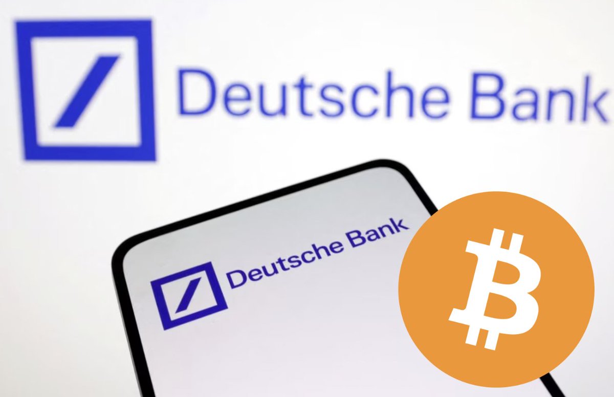 BREAKING: $800 billion asset manager Deutsche Bank partners to offer #Bitcoin custody for institutions

The bank can now hold crypto directly for clients 👏