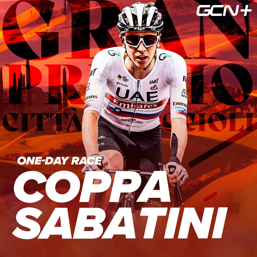 gcnItalia's tweet photo. TRA POCO IN DIRETTA ๐บ๏ธ
Il fenomeno #TadejPogacar sulle strade della #CoppaSabatini!๐
๐Peccioli - ๐ Peccioli 202 km
Guarda la diretta* e il replay on-demand su ๐๏ธ https://t.co/BAyqkARuo1 (*restrizioni territoriali applicate)
#Pogacar #ProCycling #Onedayrace #ciclismo https://t.co/L7YKx7yPXw