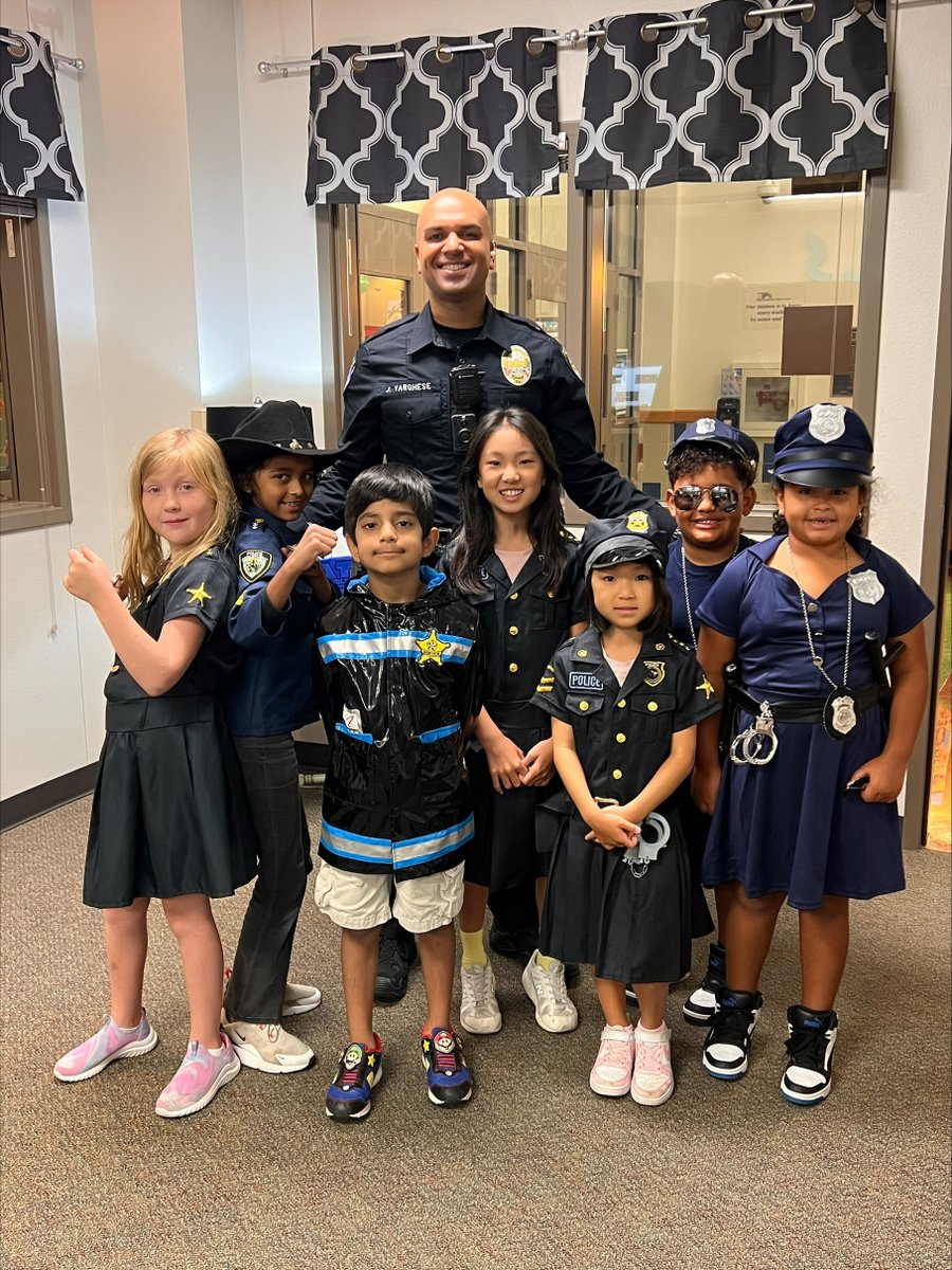 Yesterday, we had a few students show interest in a future career in law enforcement! We appreciate the support of our campus SRO in allowing us to feel safe each day.