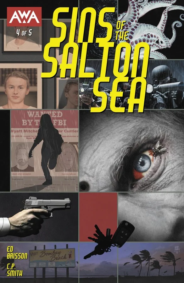 Dave_DSG's tweet photo. Review (4.5/5 ⭐️) in spanish/english of
SINS OF THE SALTON SEA #4 of 5!
An intense mix of heist and supernatural mystery
https://t.co/43t4S2ZpP0
Writer @edbrisson
Art #CPSmith
Letterer @HassanOE
Cover @trbradstreet
Out NOW from @AWA_Studios https://t.co/BRQLdgKgfC
