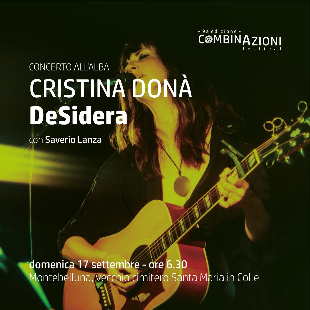 ermes220995's tweet photo. Domenica 17 settembre a Montebelluna il concerto all'alba DeSidera con Cristina Donà 

https://t.co/tk79Kz8PiN

#CombinAzioni2023 #festival https://t.co/jJhcEybI20