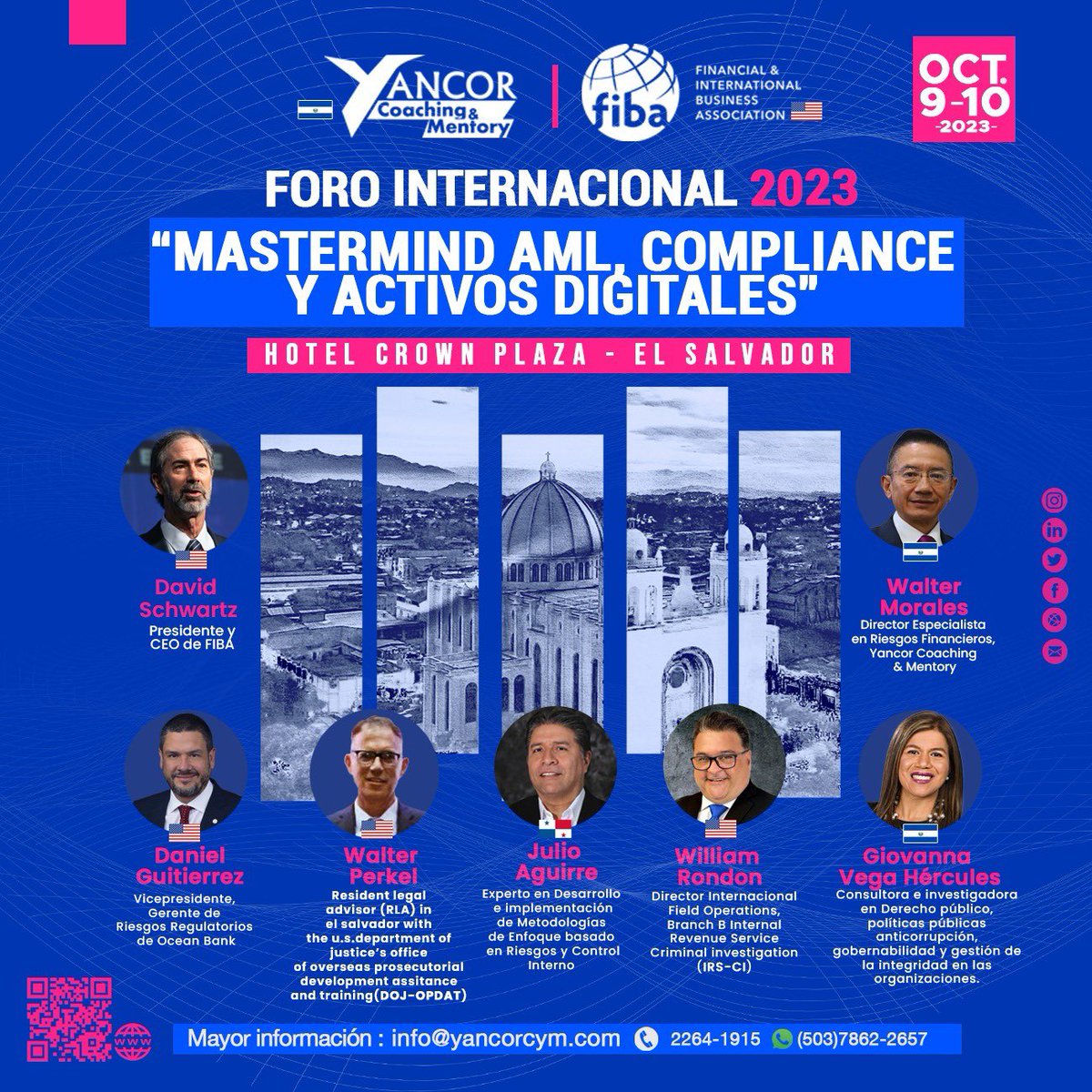 Estamos a pocos días de desarrollar el evento más grande en El Salvador sobre el cumplimiento de la prevención de lavado de dinero.
