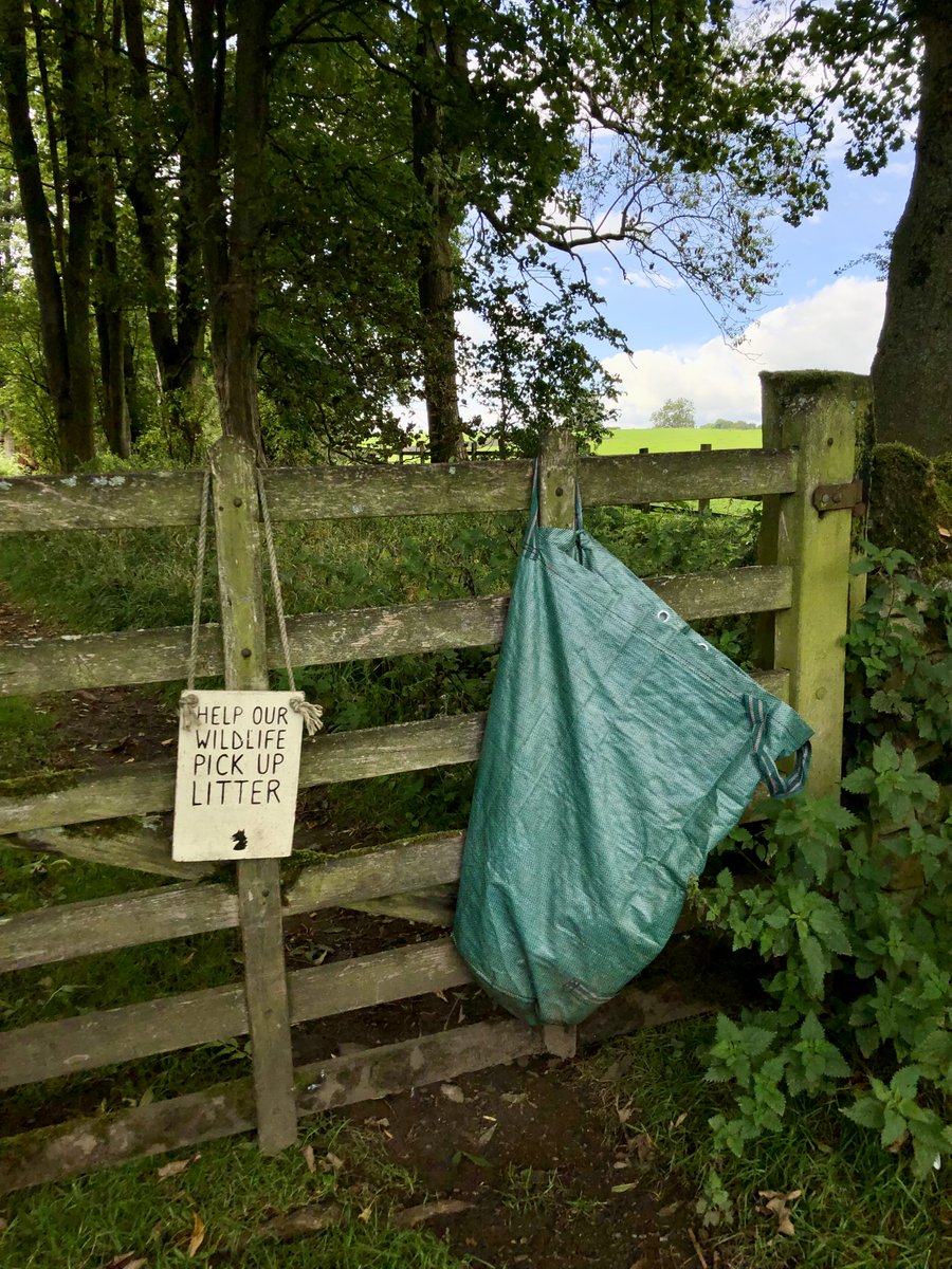 Seen on Broughton Hall Estate. Should be a full stop after 'wildlife' but we also like the image of squirrels picking up crisp packets
