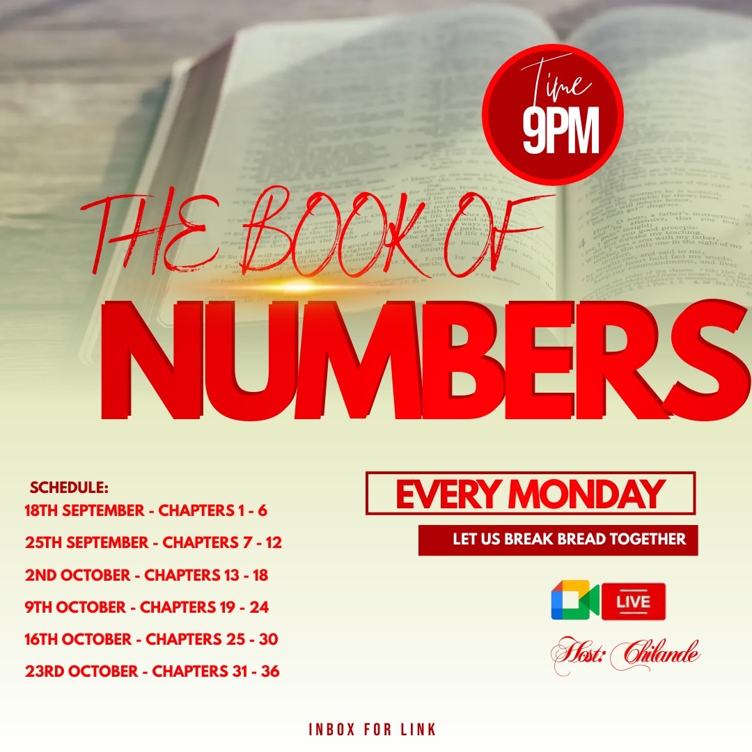 frazierchilande's tweet photo. We've finally completed the first 3 books of the Bible. On Monday we start on NUMBERS. You're welcome. Ideally we read a chapter a day &amp; hold the discussions on Monday via Google Meet. Today we're on chapter 3. 

Inbox for more details on this. 

Let's break bread together ❤️ https://t.co/qORgiJ8MWZ