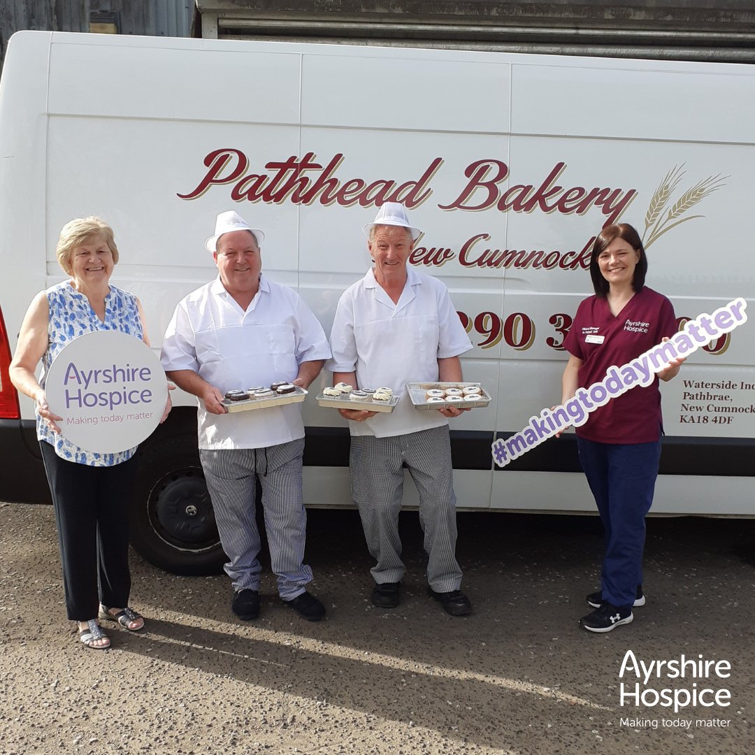 AyrshireHospice's tweet photo. Pathhead Bakery are helping turn Ayrshire purple!💜

Go Purple cupcakes &amp; empire biscuits🧁🍪will be available from their New Cumnock and Sanquhar shops during the first 2 weeks of October.

Satisfy your sweet tooth while supporting the Hospice! 💜

#makingtodaymatter #GoPurple https://t.co/y6ZI3KIXpy