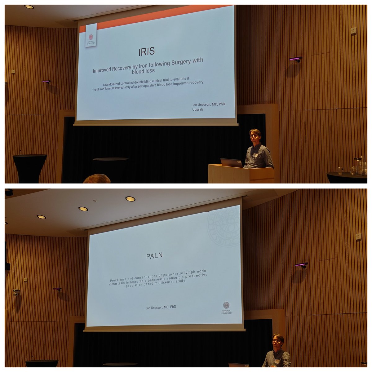 HpbUppsala's tweet photo. Our colleague Jon Unosson presenting 2️⃣ upcoming HPB-trials from Uppsala:
- the #iristrial and the #palntrial
at the Nordic #IHPBA meeting 🇧🇻🇩🇰🇫🇮🇸🇪🇮🇸 https://t.co/uJqoh2iLFn