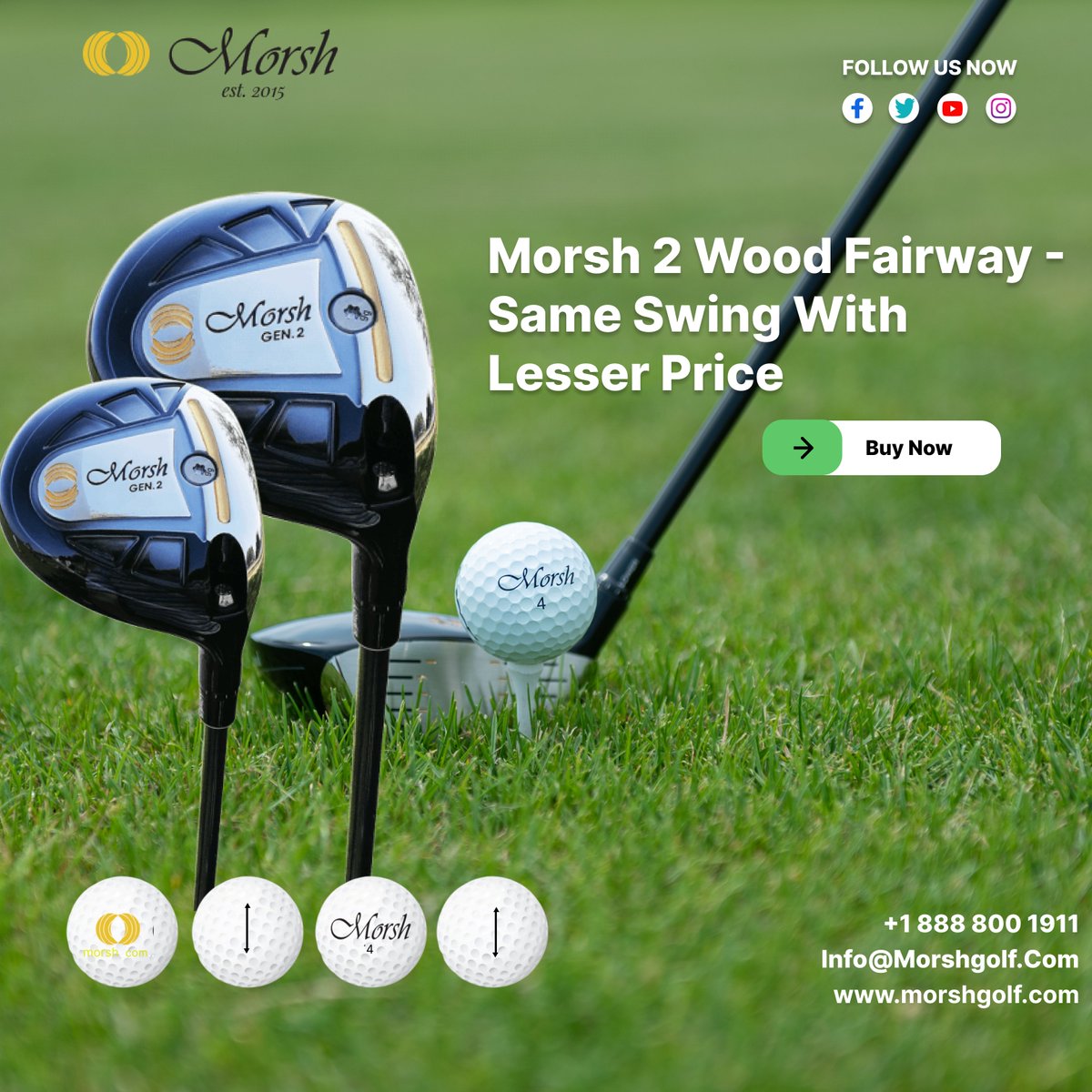MorshGolf's tweet photo. Morsh is offering a second-generation 2 Wood golf club that looks and performs exactly like a 2 Wood but with a smaller price tag. We are also giving a 30-day money-back guarantee, so divert your device to our website and place your order here: https://t.co/PdpqmkybJI https://t.co/qO1DVpOAoo