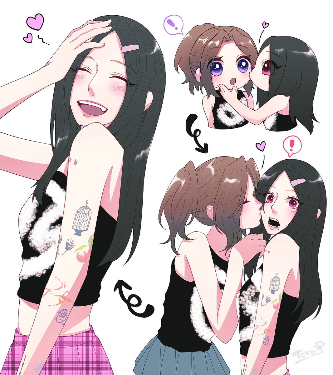 Aomatsu385's tweet photo. サチェンぽっぽ( *´³(´꒳` *)💜❤️
#TWICE #TwiceFanart #트와이스 https://t.co/GzROoDbyJO