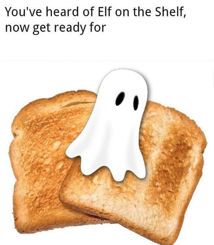 SlappedHam's tweet photo. Oh boy this is going to be good! 👻🍞#Ghost https://t.co/bvSKsu63bV